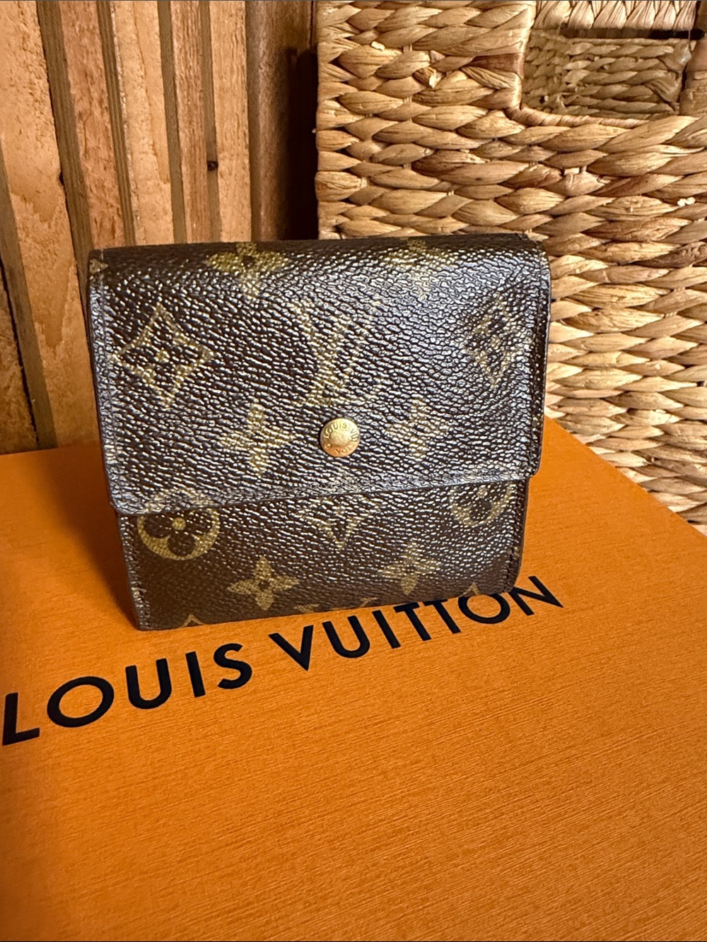 Louis Vuitton Brown Monogram Canvas Compact Wallet